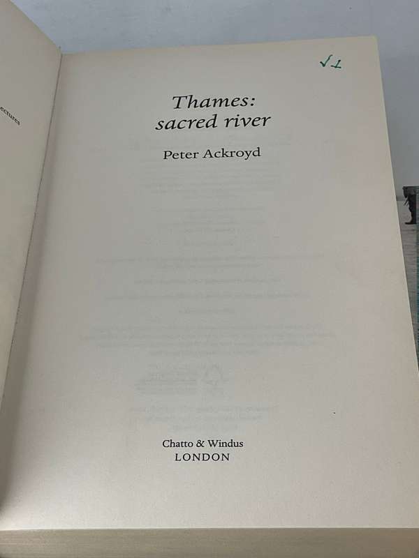 Thames Sacred River by Peter Ackroyd | Hard cover