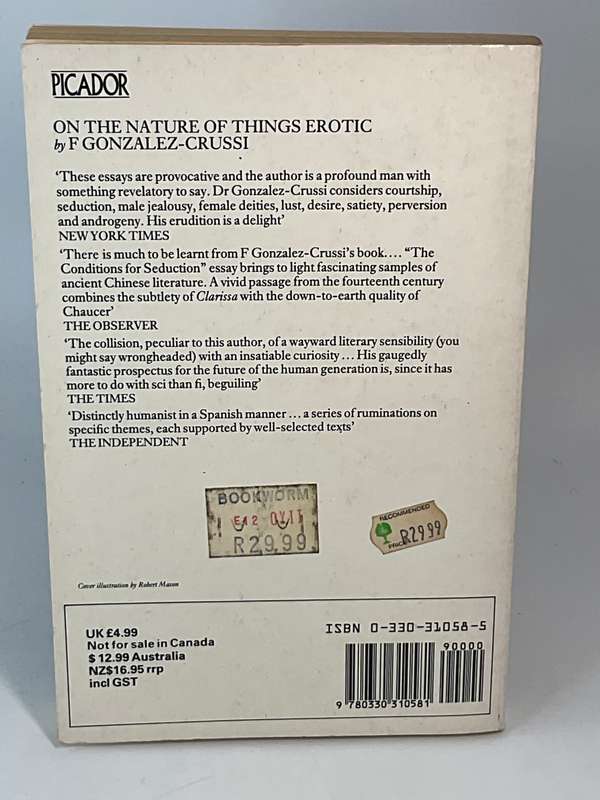 On the Nature of Things Erotic by Frank Gonzalez-Crussi