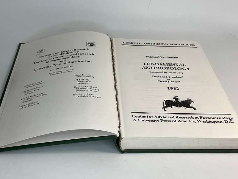 Fundamental Anthropology - Michael Landmann. Edited by David Parent