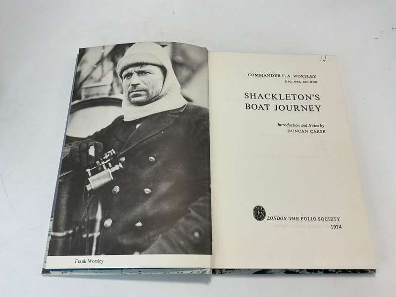 Shackletons Boat Journey by Commander  FA Worsley | Folio Society 1974