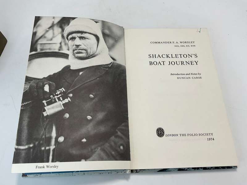 Shackletons Boat Journey by Commander  FA Worsley | Folio Society 1974