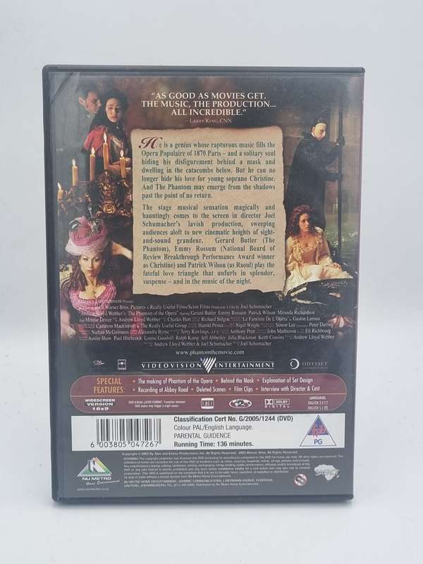 The Phantom of the Opera DVD