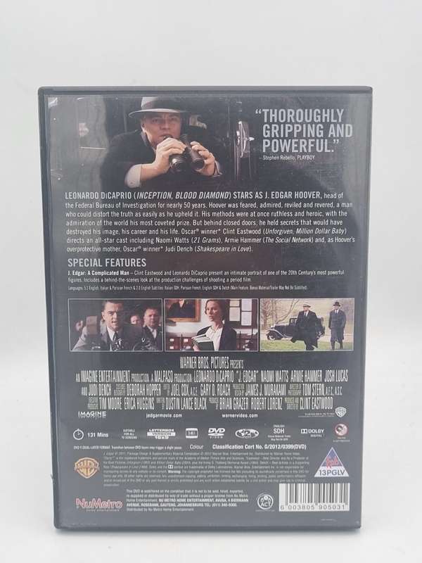J Edgar DVD - Leonardo DiCaprio