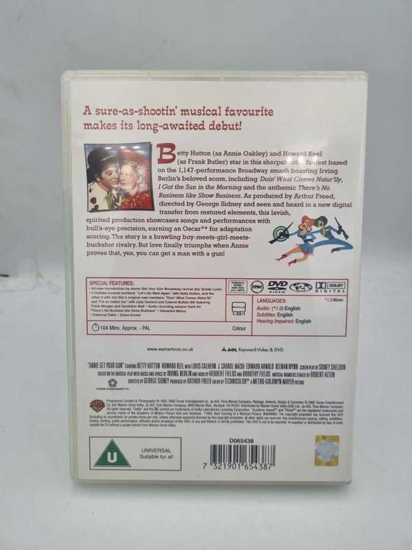 Annie Get Your Gun DVD - Betty Hutton & Howard Keel