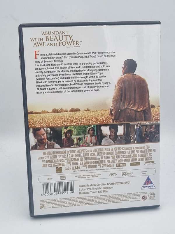 12 Years a Slave DVD