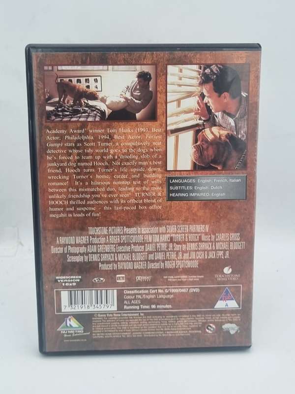 Turner & Hooch DVD - Tom Hanks