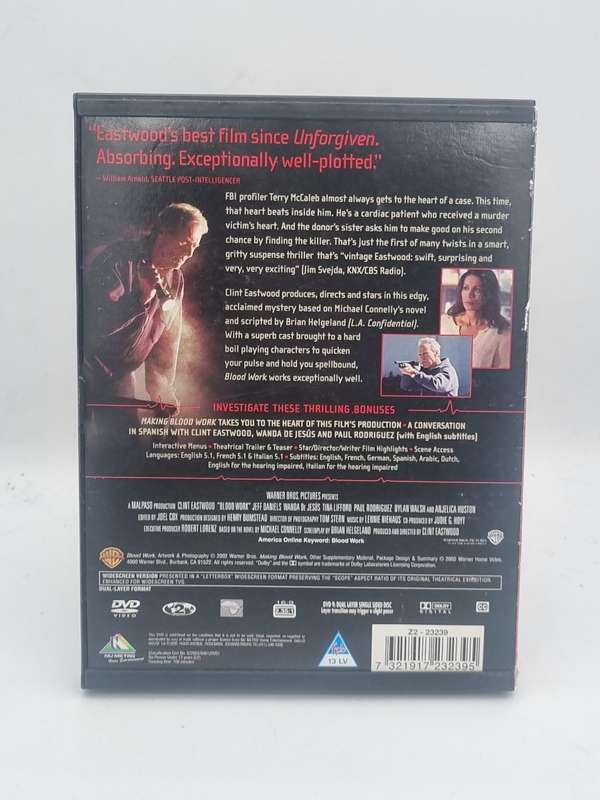 Blood Work DVD - Clint Eastwood