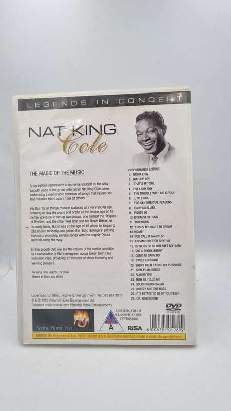 Nat King Cole The Magic of the Music DVD