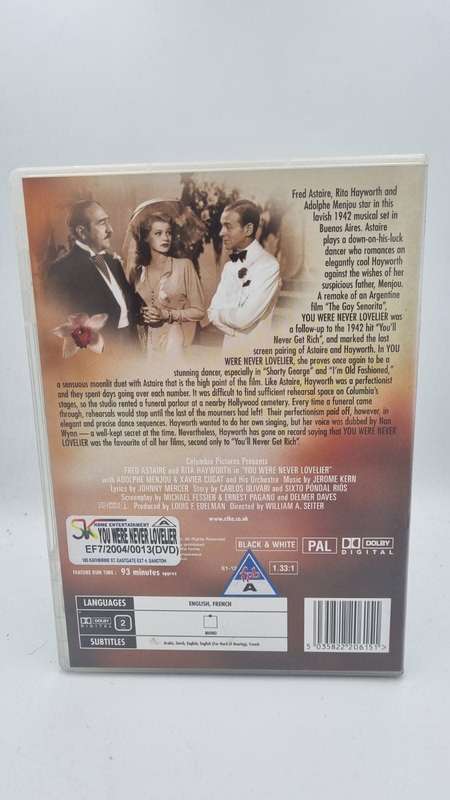 You Were Never Lovelier DVD - Fred Astaire & Rita Hayworth