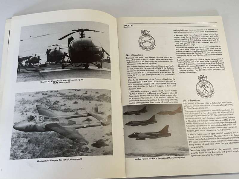 Rhodesian Air Force - A Brief History 1947-1980 by WA Brent | Revised Edition