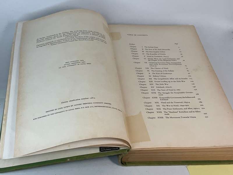 A History of Natal by EH Brookes and C de B. Webb