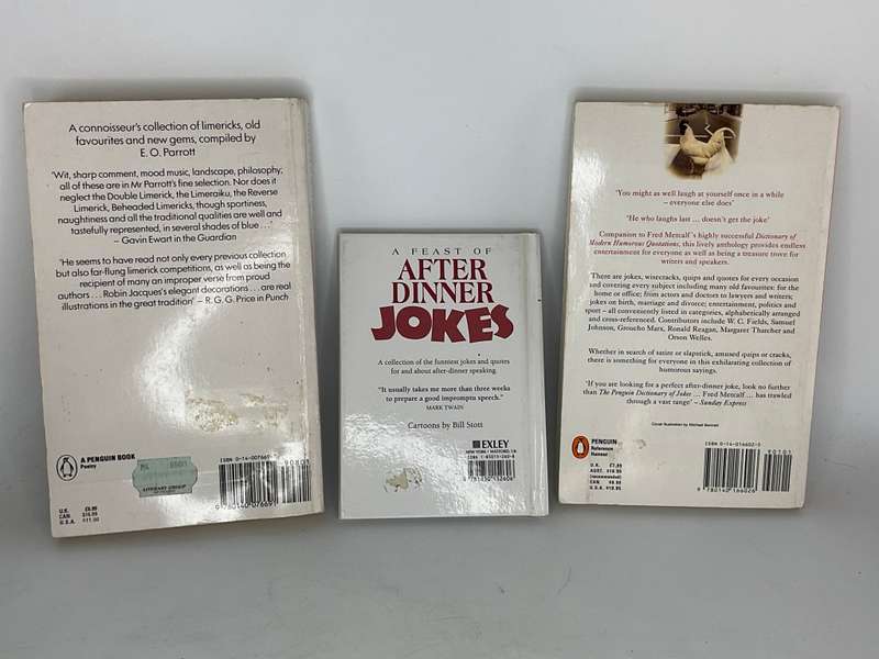 Penguin Dictionary of Jokes | Penguin Book of Limericks | After Dinner Jokes