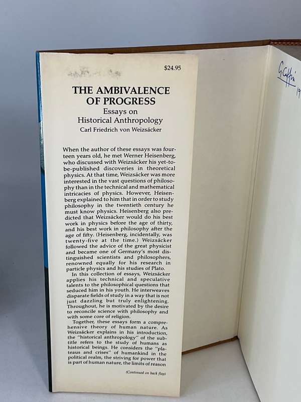 The Ambivalence of Progress: Essays on Historical Anthropology - Carl Friedrich Von Weizsacker