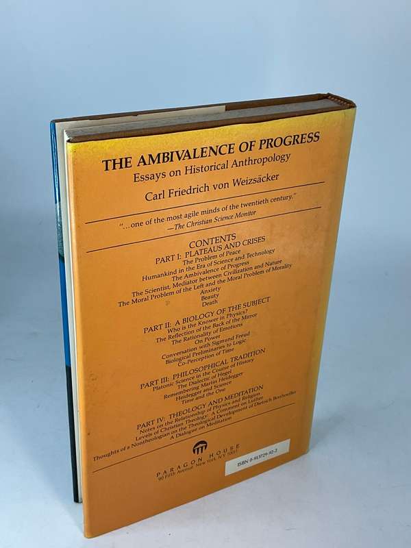 The Ambivalence of Progress: Essays on Historical Anthropology - Carl Friedrich Von Weizsacker