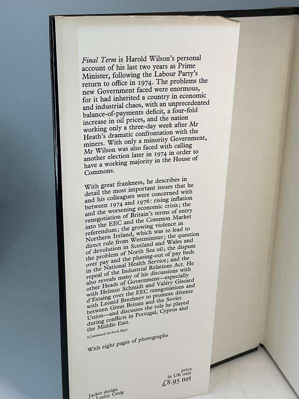 Final Term: The Labour Government, 1974-1976 by Sir Harold Wilson