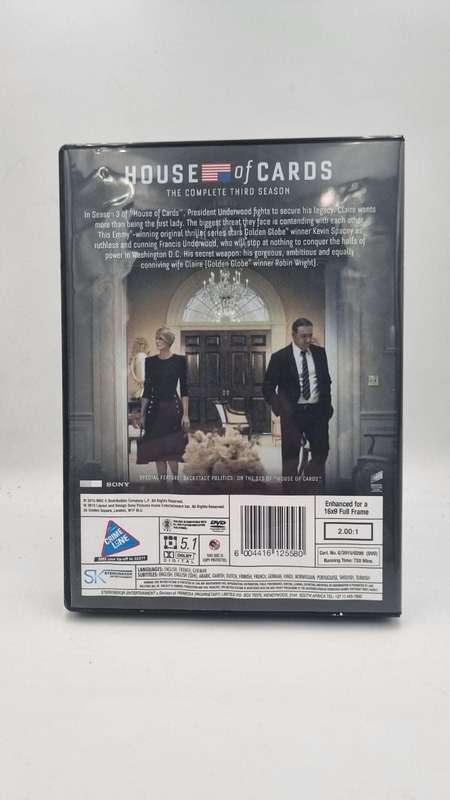 House of Cards Third Season DVDs - Kevin Spacey