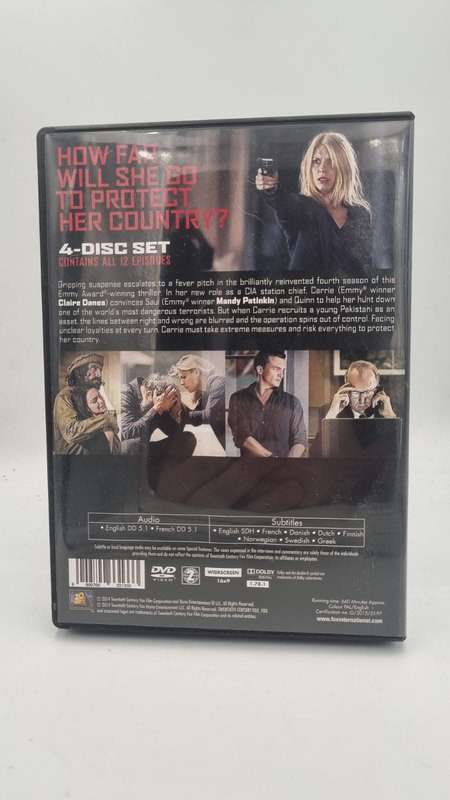 Homeland The complete fourth season DVDs