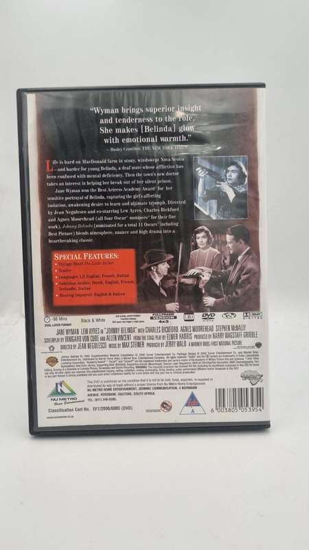 Johnny Belinda DVD - Jane Wyman & Lew Ayres