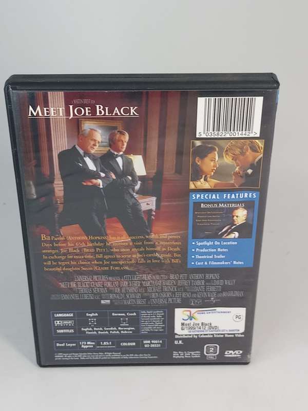 Meet Joe Black DVD - Brad Pitt & Anthony Hopkins