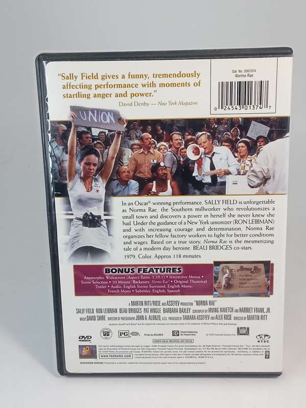 Norma Rae DVD REGION 1 - Sally Field