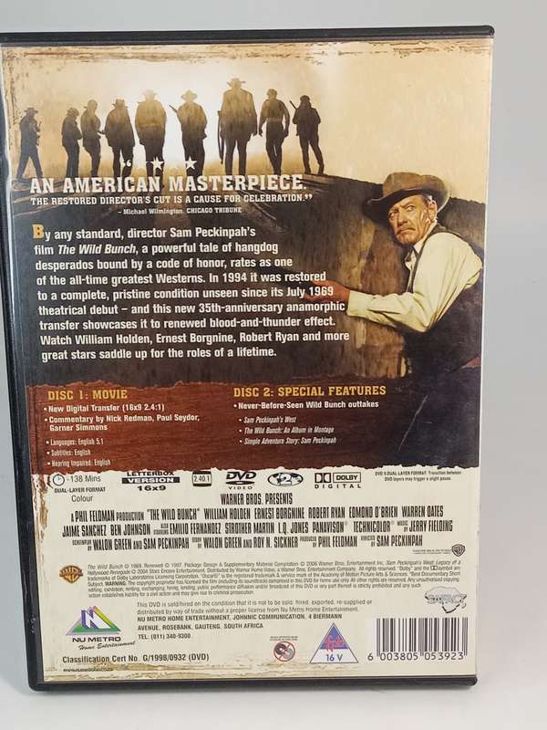 The Wild Bunch DVDs - William Holden