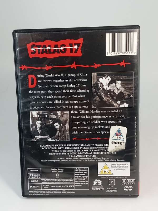 Stalag 17 DVD - William Holden