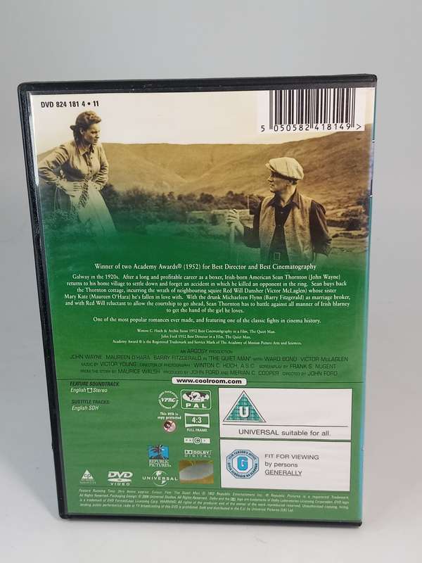 The Quiet Man DVD - John Wayne. Maureen O'Hara
