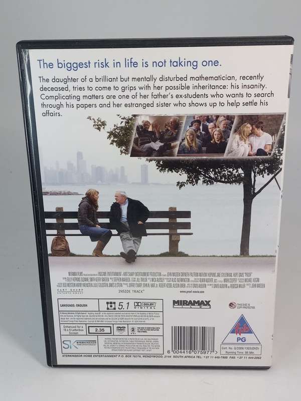Proof DVD - Gwyneth Paltrow, Anthony Hopkins