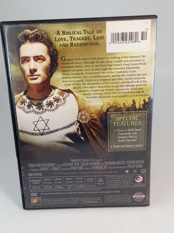 David and Bathsheba DVD REGION 1 - Gregory Peck & Susan Hayward