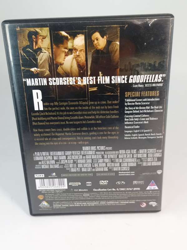 The Departed DVD - Di Caprio, Damon, Nicholson & Wahlberg
