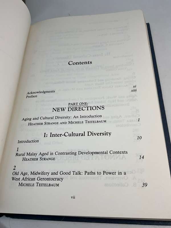 Aging and Cultural Diversity by Heather Strange & Michele Teitelbaum | New Directions & Bibliography