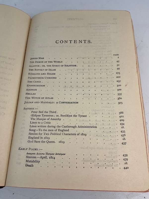 Shelley ~ Shelleys Poetical Works