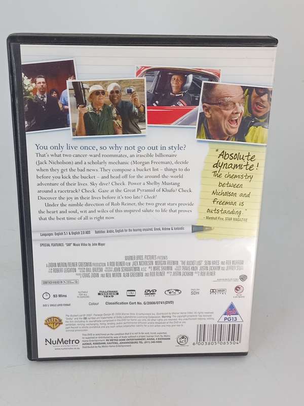 The Bucket List DVD - Jack Nicholson & Morgan Freeman