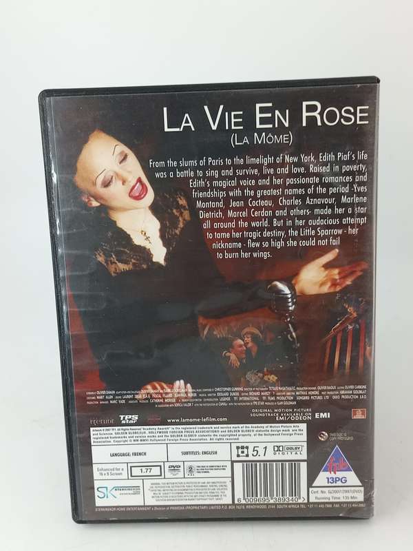La Vie en Rose DVD - French