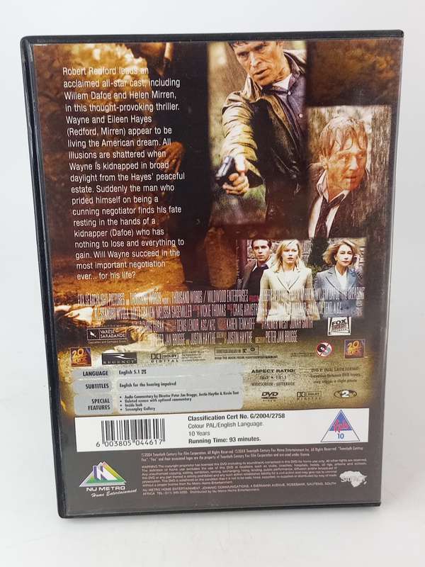The Clearing DVD - Robert Redford, Helen Mirren & Willem Dafoe