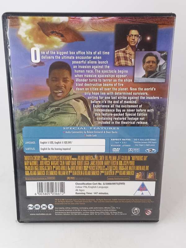 Independence Day DVD - Will Smith - Extended Version