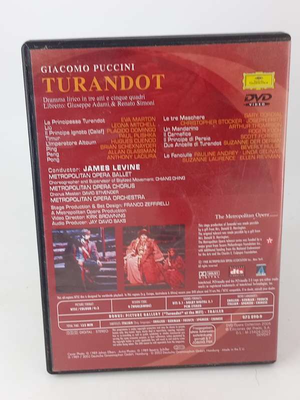 Turandot DVD - Placido Domingo