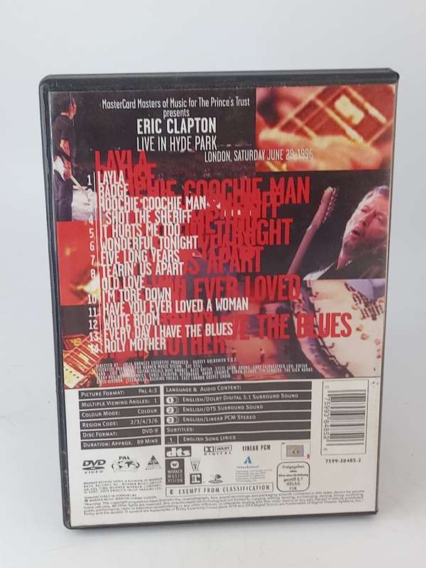 Eric Clapton Live in Hyde Park DVD