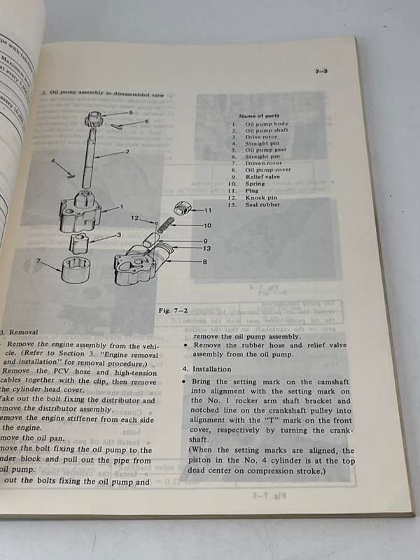 ISUZU Workshop Manual - Gasoline Engine G161Z, G180Z Models
