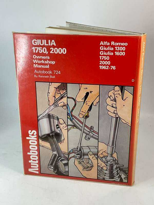 Alfa Romeo Giulia 1300 1600 1750 2000 1962-76 Autobook 724 - Kenneth Ball