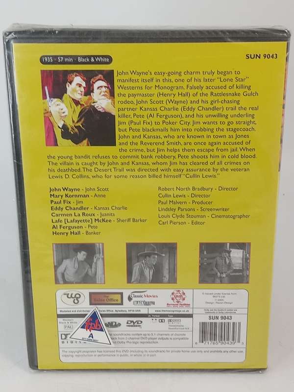 The Desert Trail DVD - John Wayne