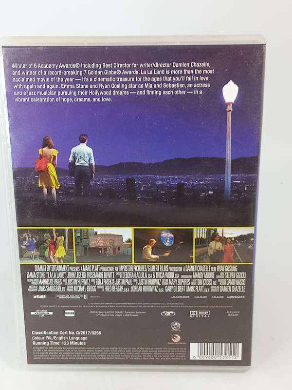 La La Land DVD - Ryan Gosling & Emma Stone