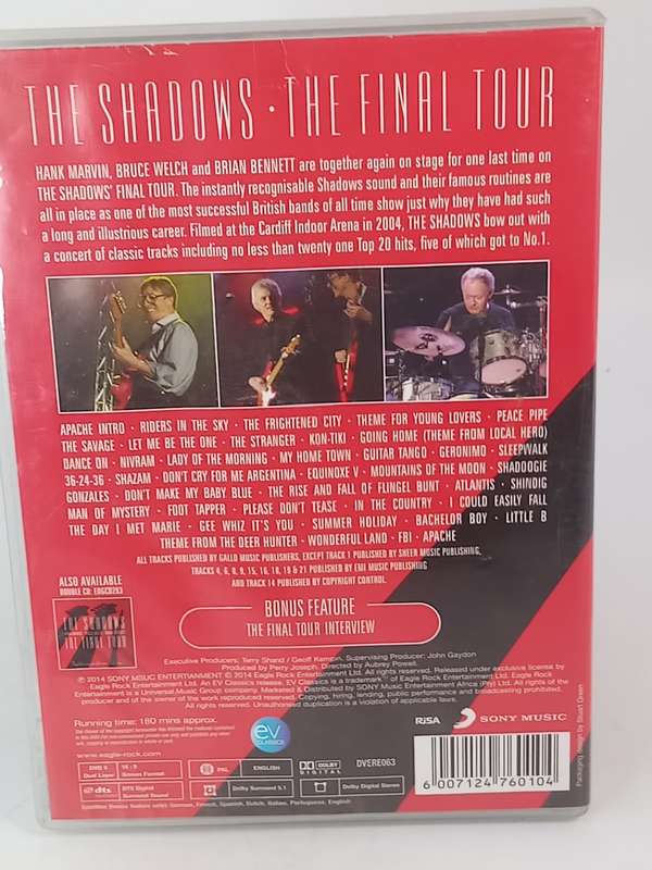The Shadows - The Final Tour DVD