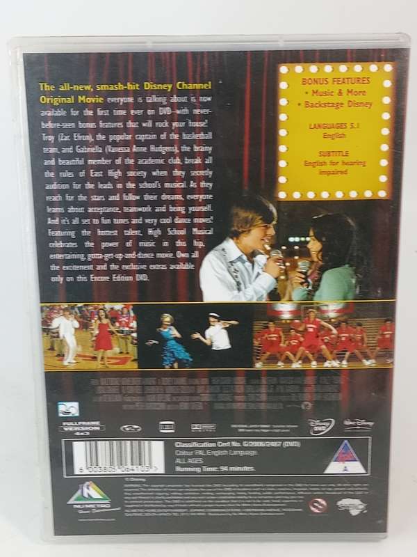 High School Musical Encore Edition DVD