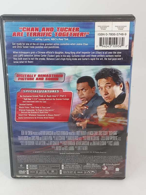 Rush Hour DVD REGION 1 - Jackie Chan & Chris Tucker