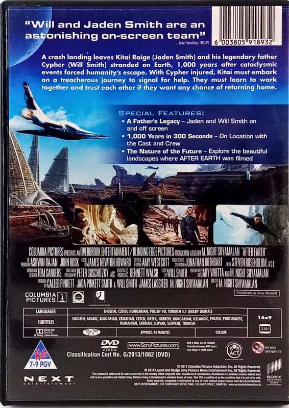 After Earth DVD - Will Smith & Jaden Smith