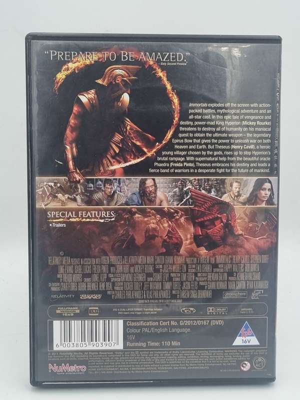 Immortals DVD