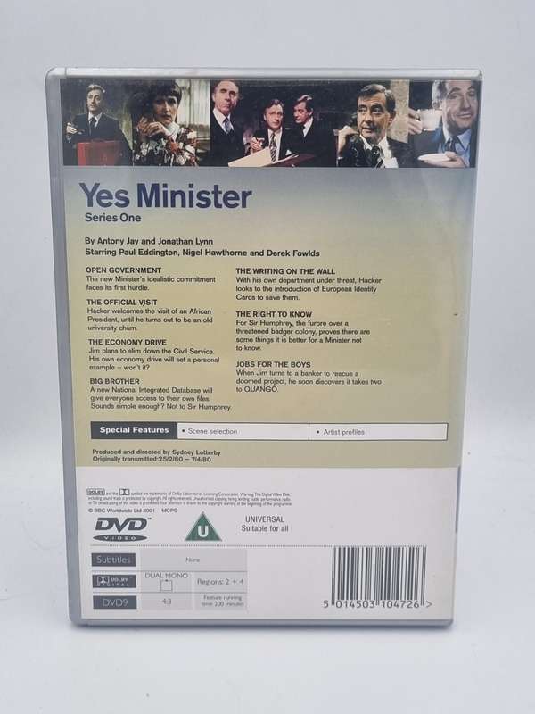 Yes Minister Series One DVD