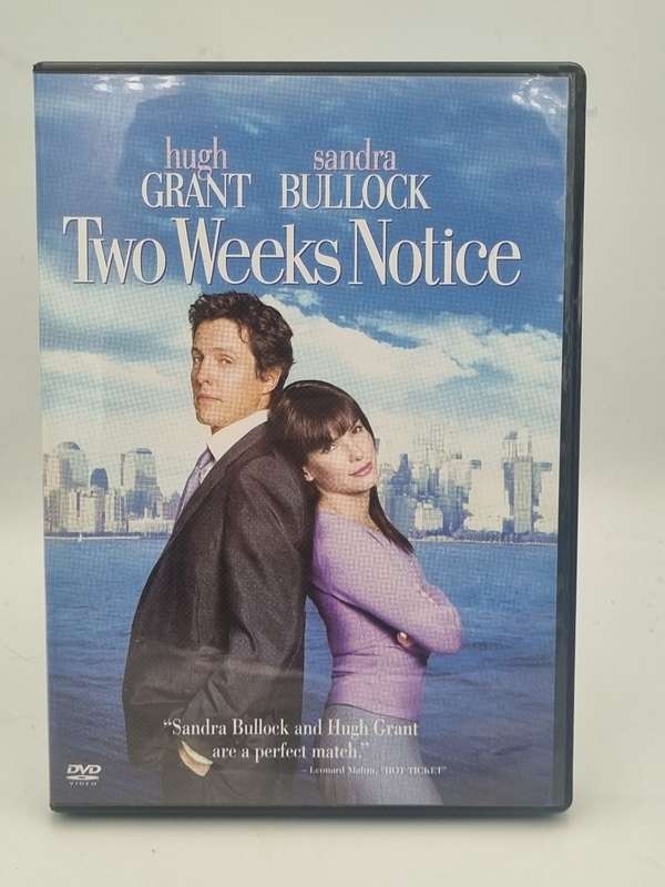 Two Weeks Notice DVD - Hugh Grant & Sandra Bullock