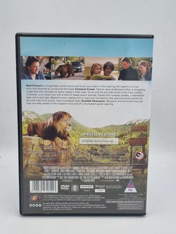 We Bought a Zoo DVD - Matt Damon & Scarlett Johansson